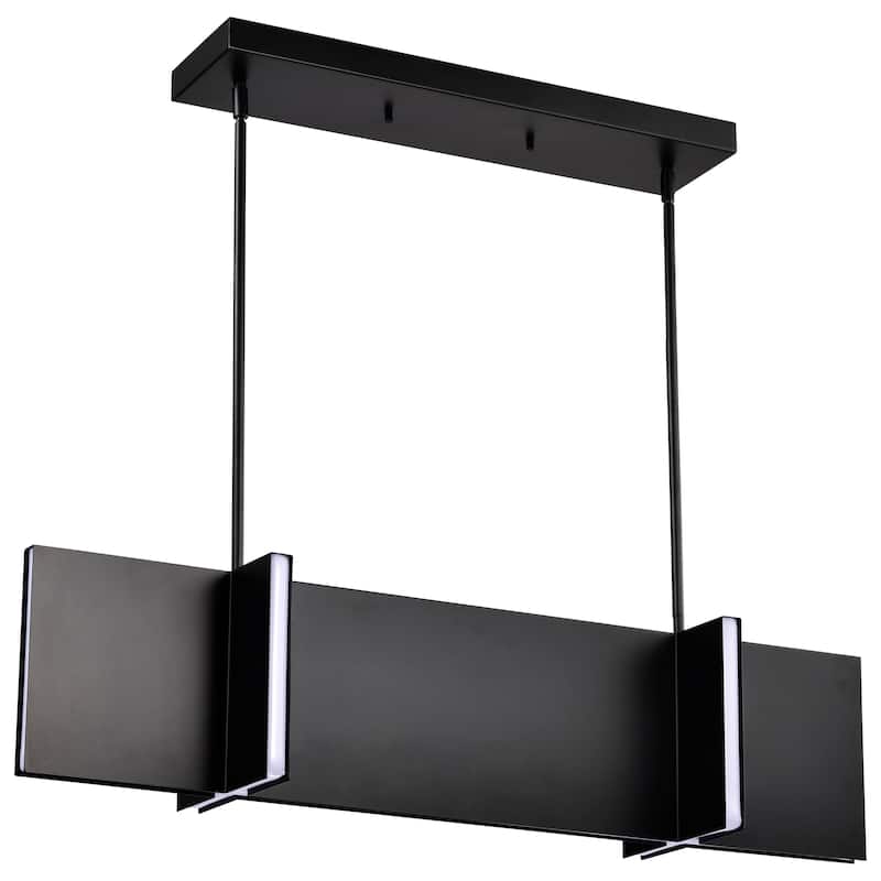 Blaine 38 Inch LED Island Pendant Matte Black Acrylic Lens - Matte Black