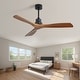 preview thumbnail 17 of 81, 52" and 60" Noiseless Walnut Wood Ceiling Fan with Remote Control,Light Integrated Optional - 52 Inch