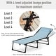 preview thumbnail 13 of 34, Outsunny Folding Chaise Lounge Chair Portable Lightweight Reclining Garden Sun Lounger with 4-Position Adjustable Backrest