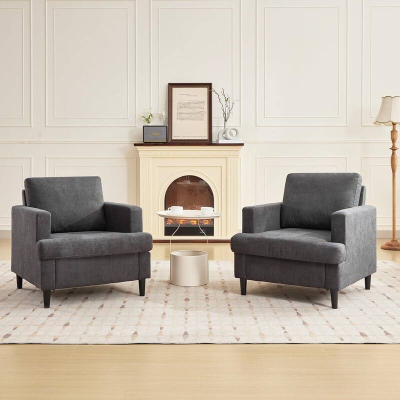 Soft & Padded Chair, Mid-Century Sofa Chair for Bedroom