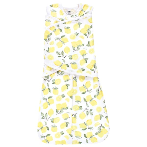 slide 1 of 1, Hudson Baby Infant Girl Convertible Swaddle Sleep Sack, Lemon 0-3 Months - Lemon