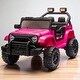 preview thumbnail 1 of 26, 12V Kids Ride-On Car with Remote Control, Dual Drive, Bluetooth, MP3, Four-Wheel Suspension, Headlights for Ages 2-4 Pink
