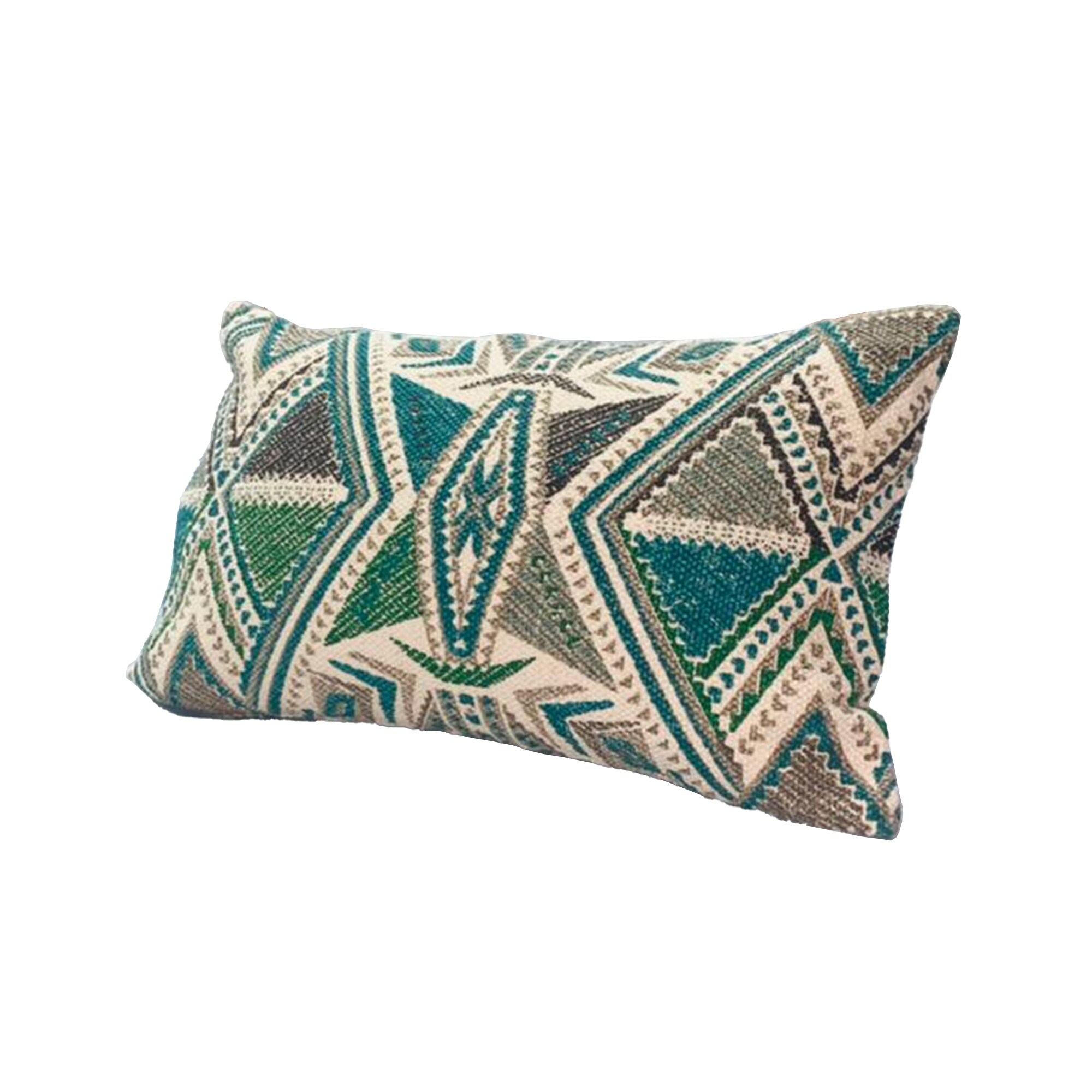 Turquoise and store cream throw pillows