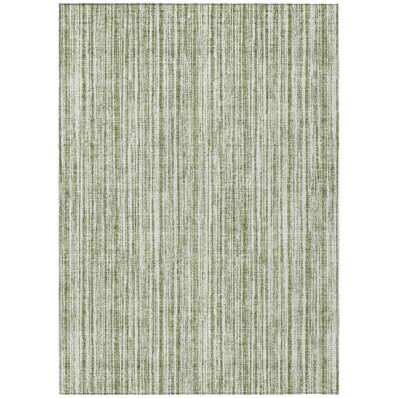 HomeRoots Striped Transitional Rectangle Outdoor Rug