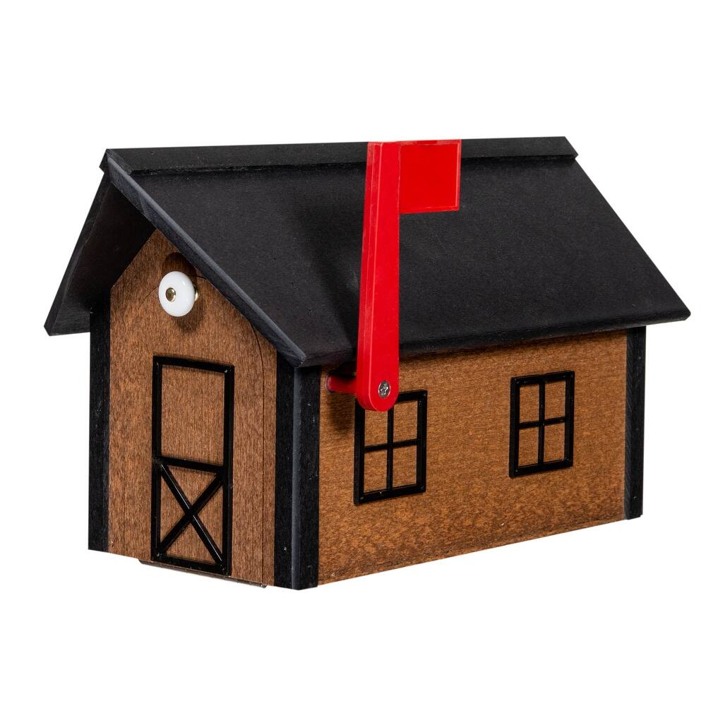 Standard Poly Mailbox with Poly Roof