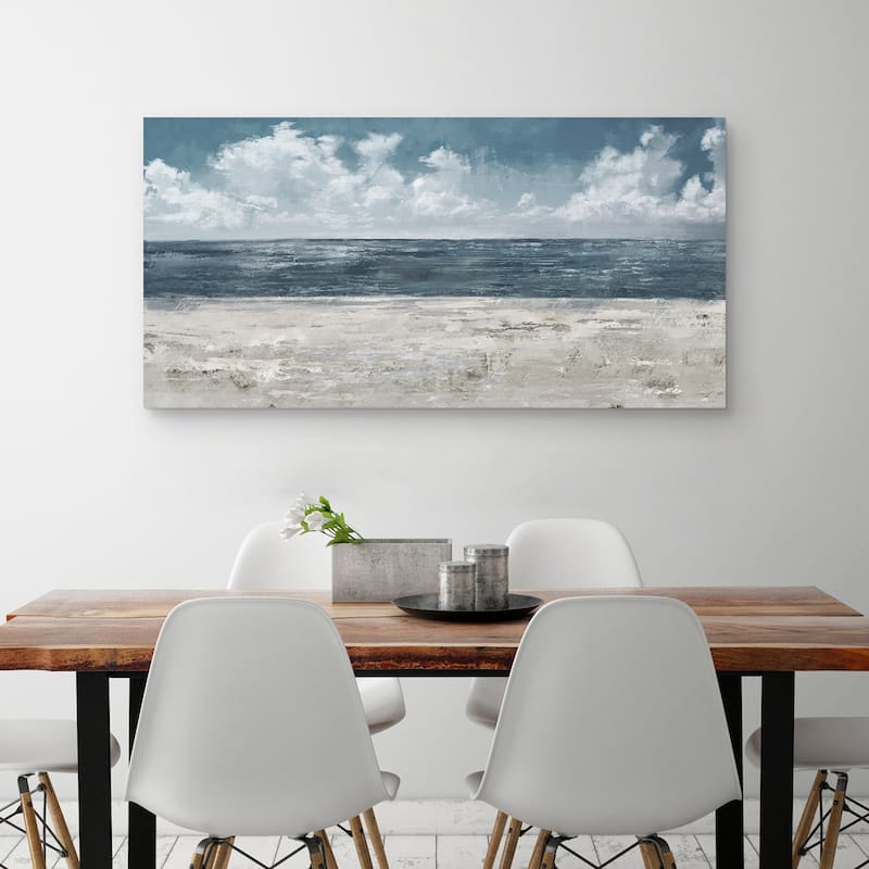Beach Layers Light by Studio Arts Canvas Art Print