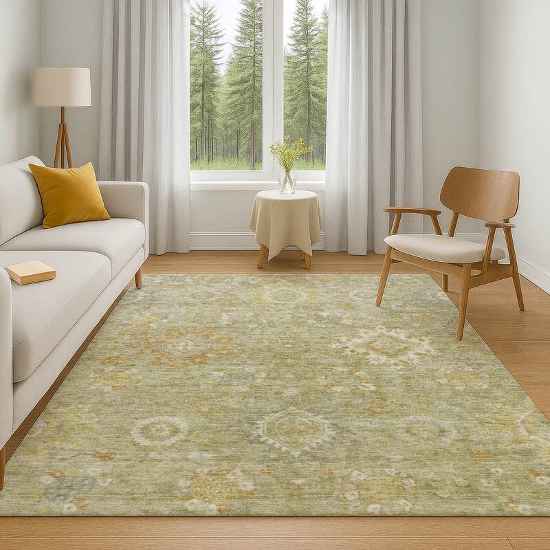 Premium Washable Super Soft Traditional Kashan Mayfield Rug