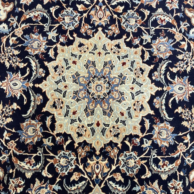 HERAT ORIENTAL Handmade Nain Wool & Silk Rug - 4' x 6'10"