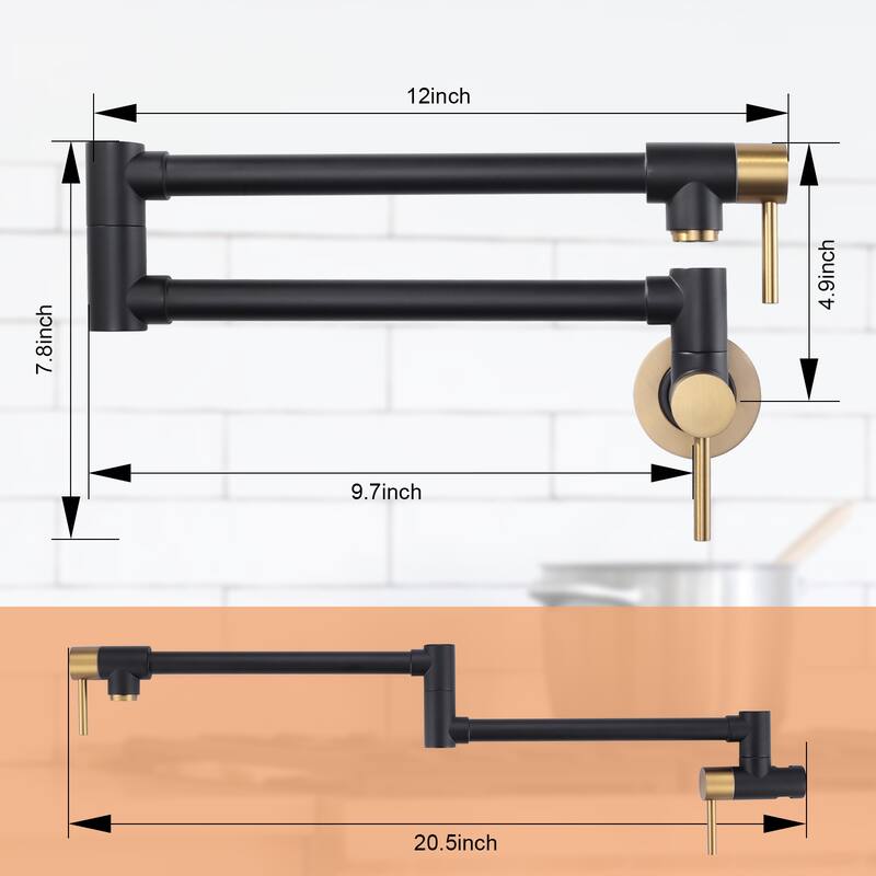 WOWOW Wall Mounted Pot Filler