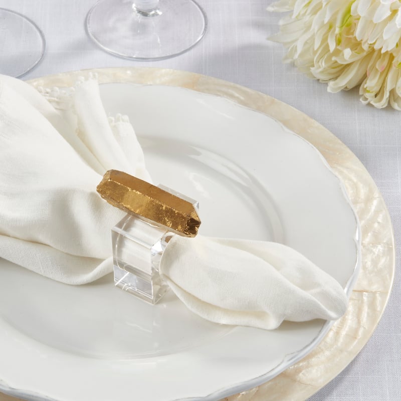 Luxe Quartz Napkin Ring (Set of 4)