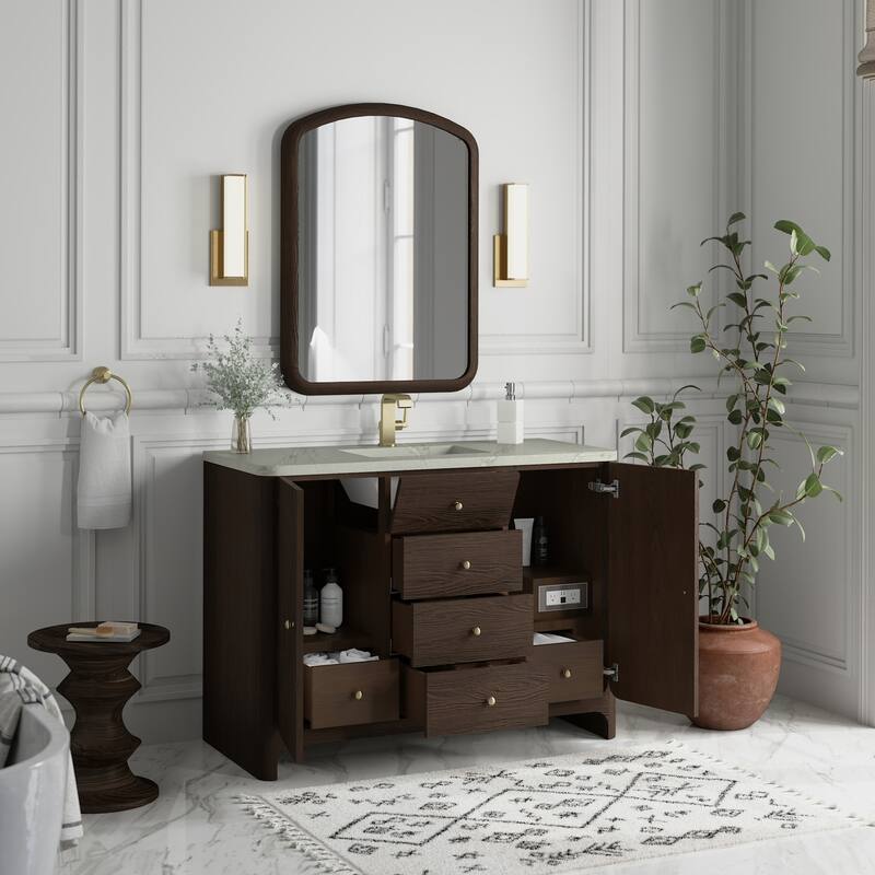 James Martin Vanities D125-V48-3VSL Gracyn 48" Free Standing Single