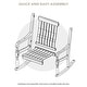 preview thumbnail 24 of 32, Cambridge Casual Lyon Mahogany Oversize Wood Outdoor Rocking Chair