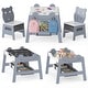 preview thumbnail 11 of 18, Costway 5-in-1 Kids' Table & Chair Set with Chalkboard, Whiteboard, 3 - See Details