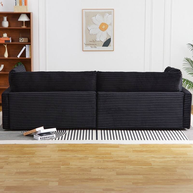 112" Corduroy Upholstered Sofa