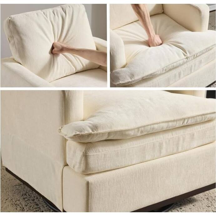 Swivel Mid-Century Modern Accent Armchair 1pc