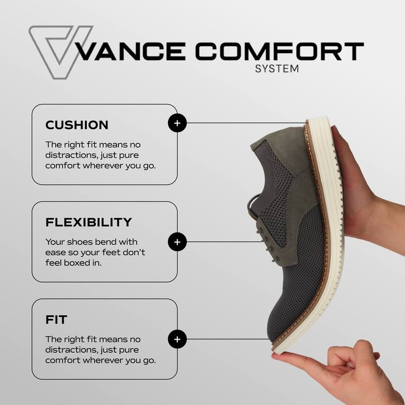 Vance Mens Matteo Medium and Wide Width Slip-on Sneaker