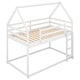 preview thumbnail 4 of 7, Twin over Twin Low Bunk Bed, House Bed with Ladder