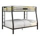preview thumbnail 4 of 4, Tic Contemporary Black Metal 2-Tier Bunk Bed by Furniture of America