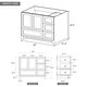 preview thumbnail 6 of 4, Solid Wood 42" Single Bathroom Vanity Base Only