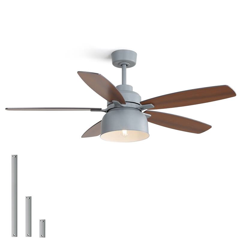 52 Inch Chandelier Ceiling Fan with Lights and Remote, Double-Side Fan Blades Ceiling Fan, Quiet Reversible Ceiling Fan