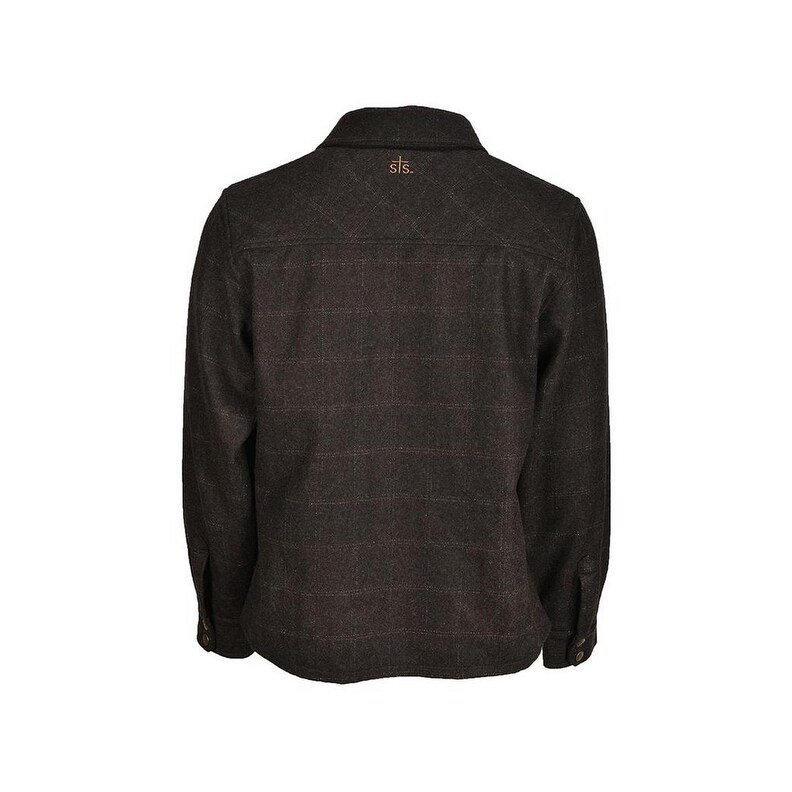 miller ranch gray plaid wool coat