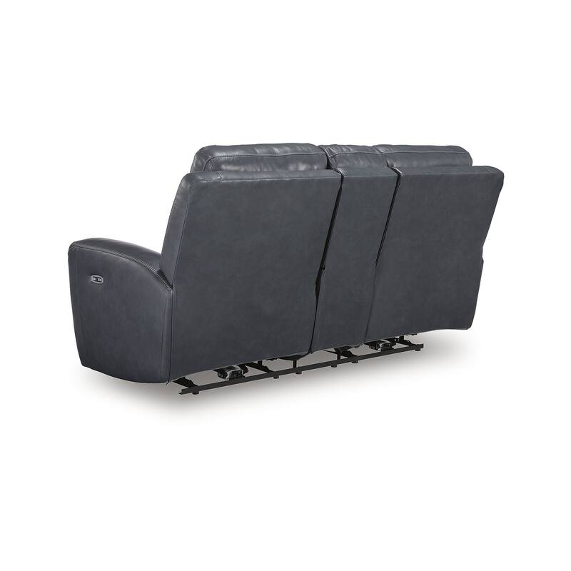 Signature Design by Ashley Mighty Moves Gray Power Reclining Loveseat - 78" W x 40" D x 42" H