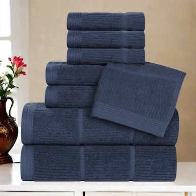 Superior Milo Smart Twist Viscose Cotton Blend 8 Piece Towel Set