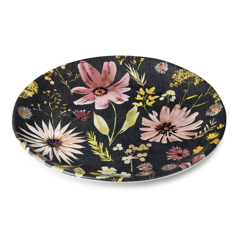 Certified International Wildflowers 12.5" Round Platter - 12.50"L x 12.50"W x 1.25"H
