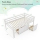 preview thumbnail 18 of 21, Twin Size Low Loft Bed with 3 Drawers with Ladder and Full-length Guardrails