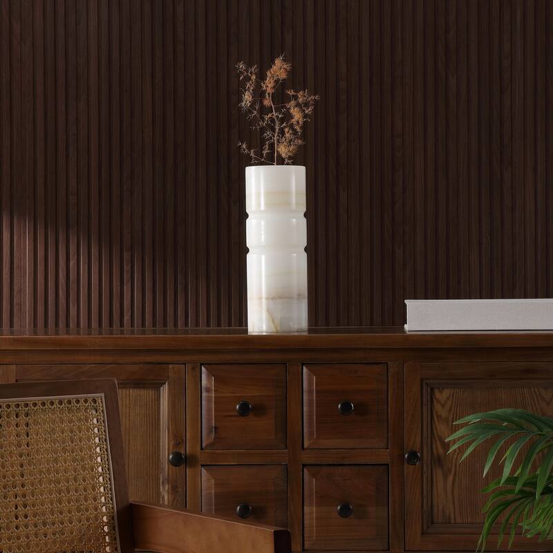 SAFAVIEH Home Kavo 11.8-inch White/Ivory/Rust Jade Vase