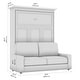 preview thumbnail 12 of 10, Versatile Queen Murphy Bed with Sofa (78W) by Bestar