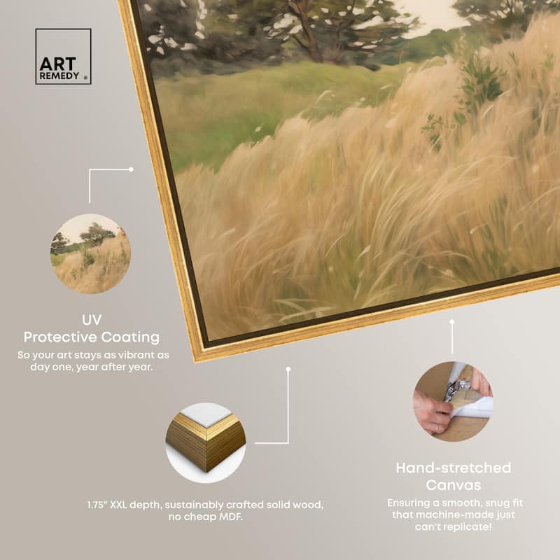 Cogon Grass Breeze I Canvas by Art Remedy