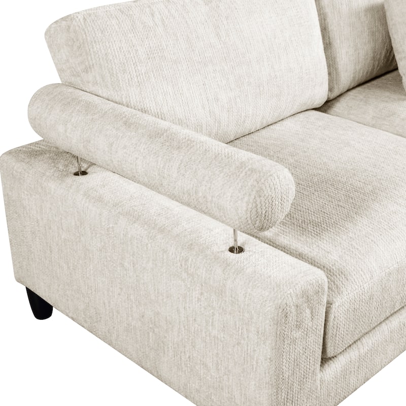 Jonas 4-Piece Modular Sectional Sofa with Ottoman