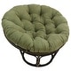 preview thumbnail 5 of 38, Microsuede Indoor Papasan Cushion (44-inch, 48-inch, or 52-inch) (Cushion Only) 44 x 44 - Sage Green