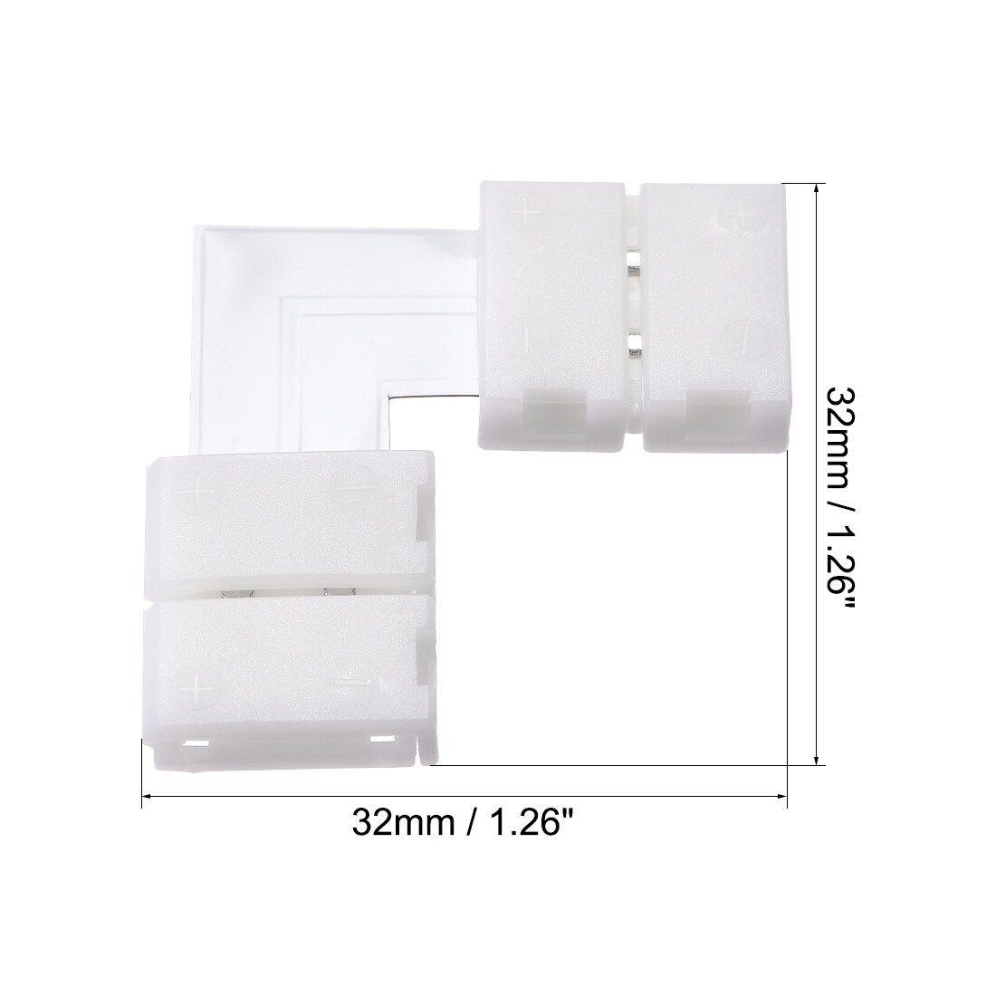 Shop 10mm 2p L Shape Corner Connector For Single Color 5050 Led