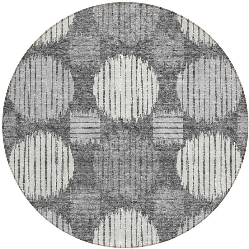 HomeRoots Geometric Transitional Rectangle Outdoor Rug