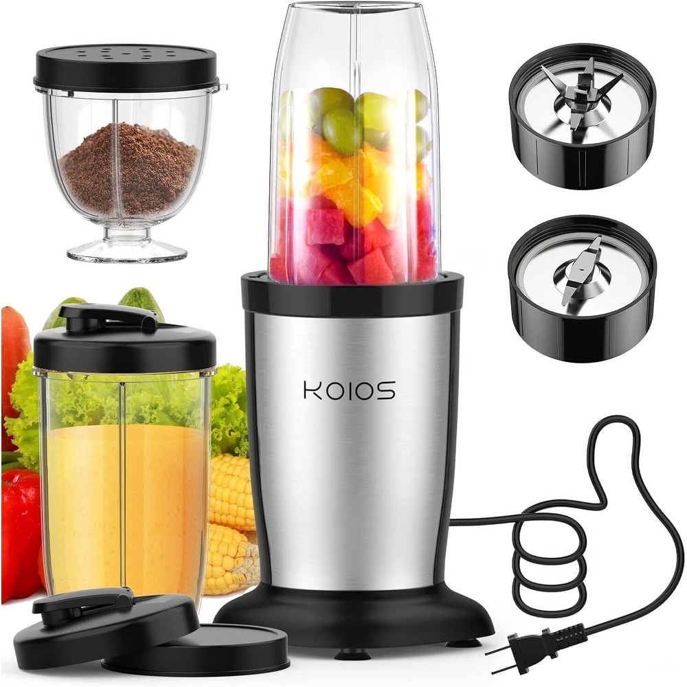 VEWIOR 900W Blender for Shakes and Smoothies, 12 Pieces Personal Blenders for Kitchen with 6 Fins Blender Blade, Smoothie BLE