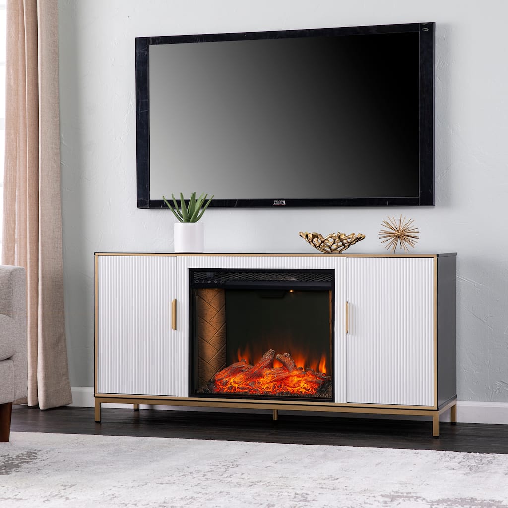 SEI Furniture Daltaire Fireplace - 54"W x 16"D x 27"H