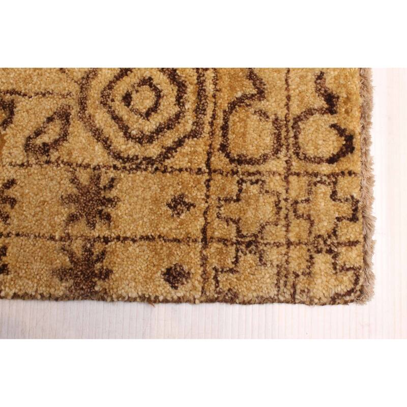 ECARPETGALLERY Hand-knotted Peshawar Ziegler Khaki Wool Rug - 7'11 x 10'0