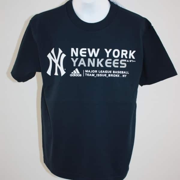 Shop Nwt Ny Yankees Youth Medium M 10 12 Navy Blue Adidas T Shirt