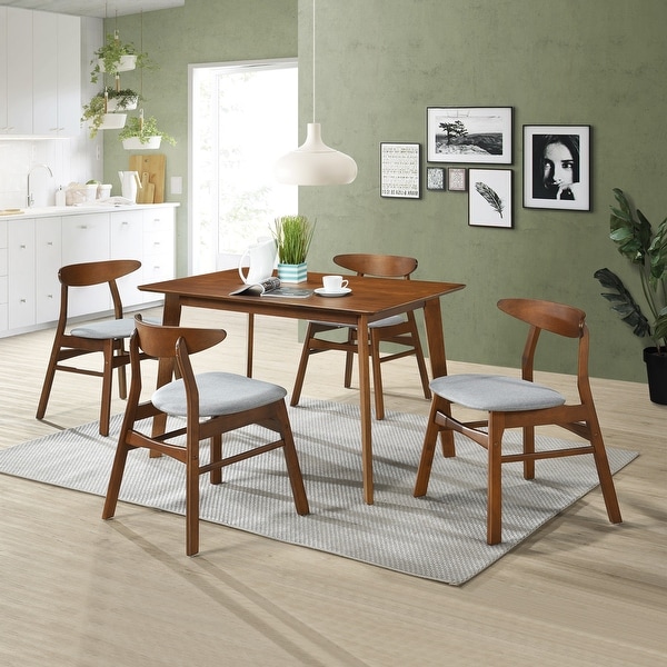 Hollencrest Walnut Mid-Century Modern Dining Table - 47". Opens flyout.
