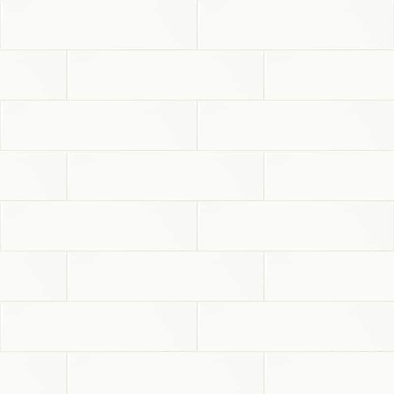 Ackland AKNPTILL2X8G-CA Illume - 2" x 8" Ceramic Wall Tile - Glossy - Cloud White
