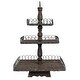 preview thumbnail 7 of 6, Grey Wood 3-Tier Tray