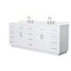 Option White / White Quartz Top / Brushed Nickel Hardware