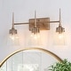 preview thumbnail 2 of 16, Mirha Mid-Century Modern Industrial Dimmable Glass Wall Sconce Bathroom Vanity Lights Foyer Powder room Hallway