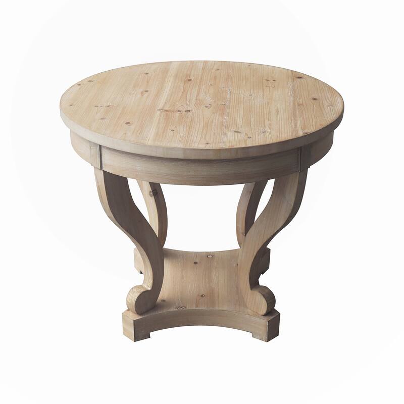 Curved Legs Small Size Round Dining Table
