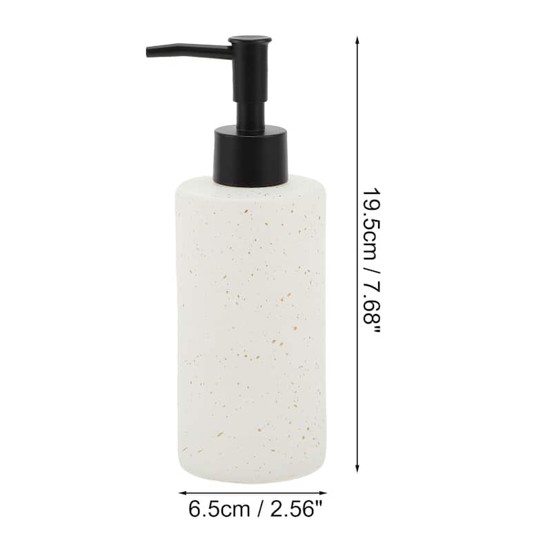 Cylindrical Classic Soap Pump Dispenser for Hotels 350ml 1 Pcs