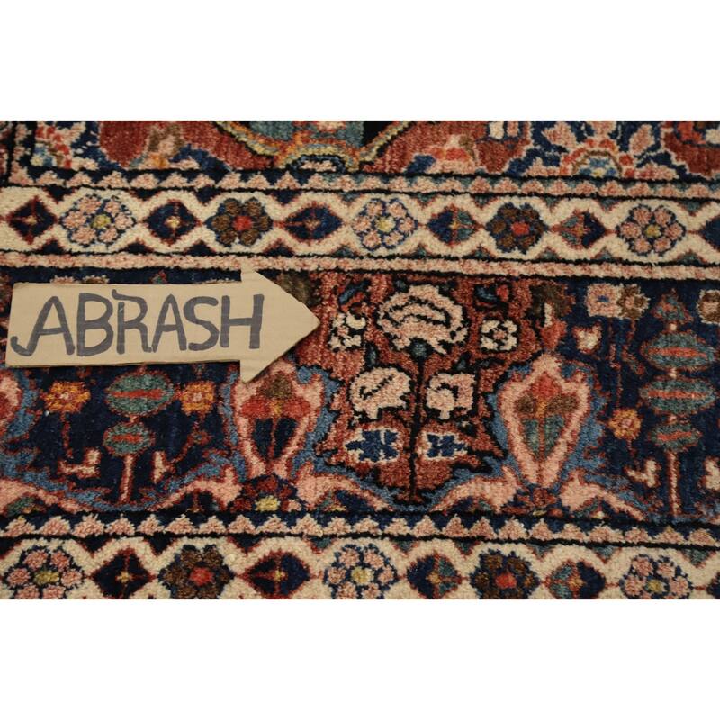 Hand Knotted Oriental 100% Wool Carpet Traditional Floral Multi-Colored Bakhtiari Area Rug - 12' 7'' X 8' 7''