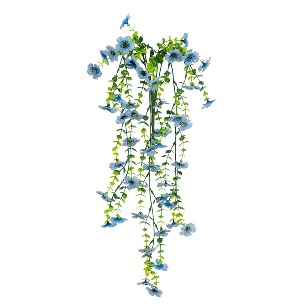 31-in UV Resistant Artificial Daisy Hanging Plant - Set of 6