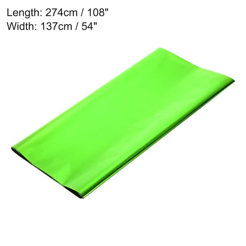 3 Pack Disposable Plastic Tablecloths 54x108" Shiny Table Covers
